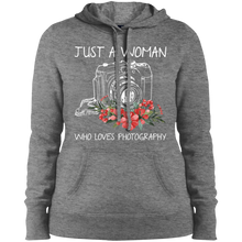 Load image into Gallery viewer, Just A Women Who Loves Photography Shirt  Hoodie Shirt

